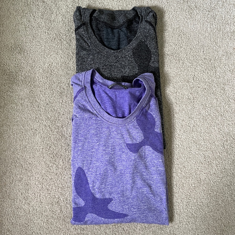 2 Oiselle Long Sleeve Flyte Shirts